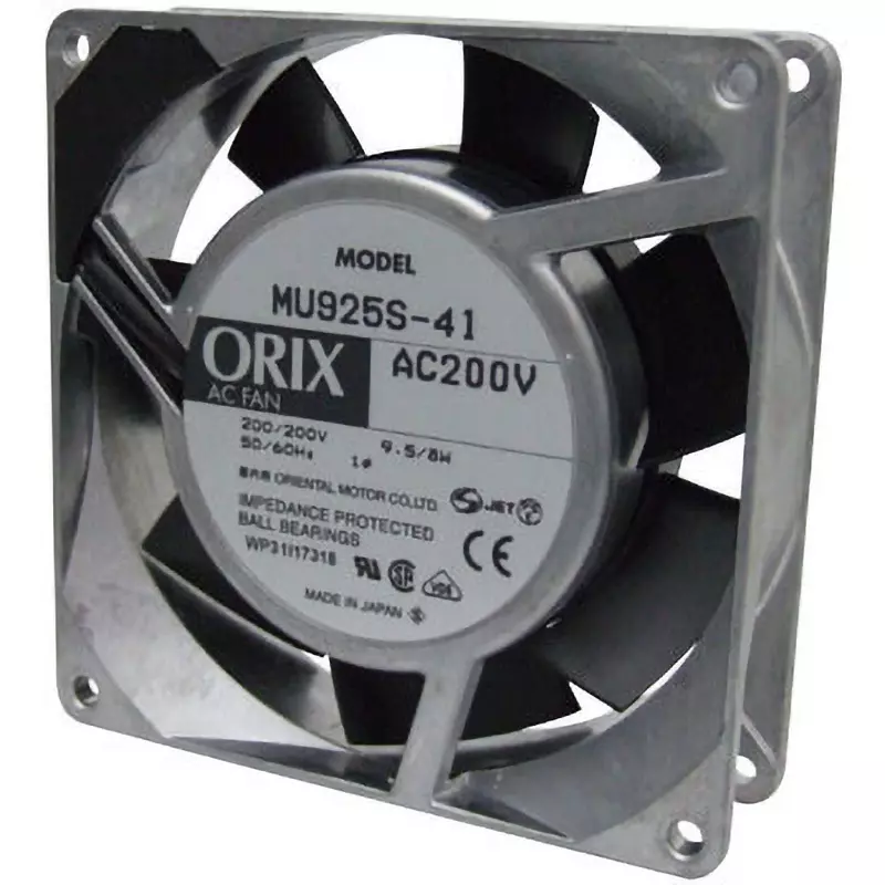 ORIENTAL MOTOR Fan Motor Single Phase 200 V Rated Voltage, T-MU925S-41-GP
