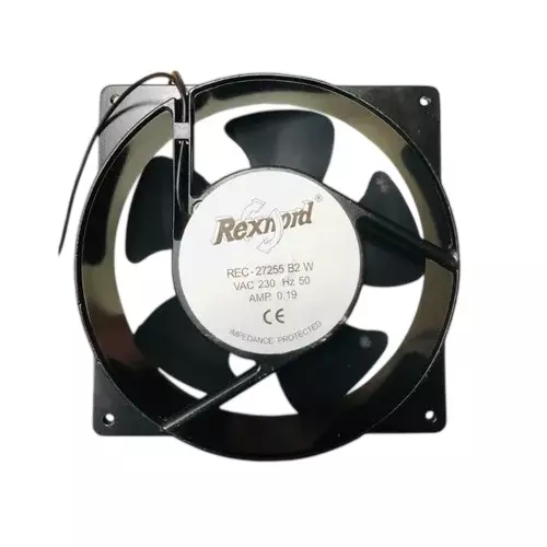 Rexnord AC Axial Fan 220 V AC 6 Inch (15.24 cm) Size Black Electric 2650 rpm Speed for Industrial Use, REC-27255B2W