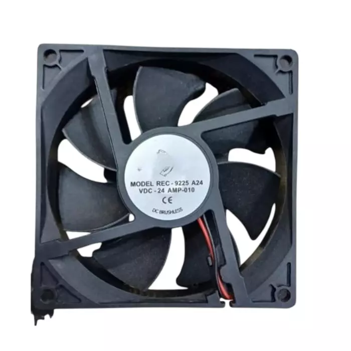 Rexnord AC Axial Fan 24 V 3.5 Inch (8.9 cm) Size Black Electric 2500 rpm Speed for Industrial Use, REC-9225A24