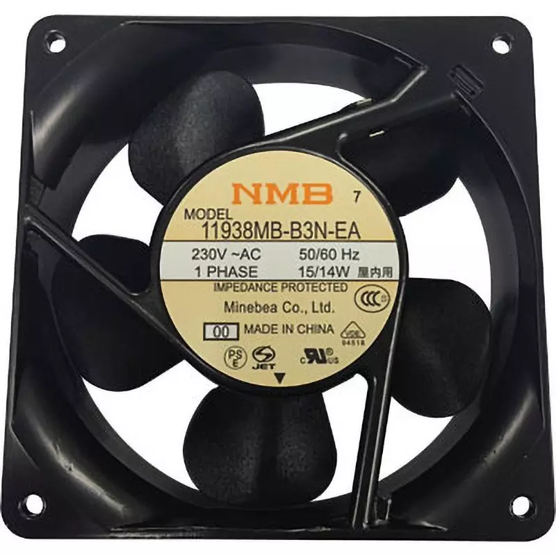 NMB Technologies AC Fan Motor AC230 2.5/2.9 (50/60 Hz) m³/min Max Airflow, 11938MB-B3N-EA-00