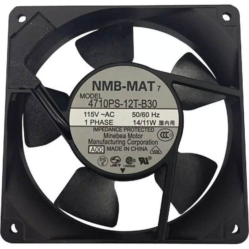 NMB Technologies AC Fan Motor AC115 1.8/2 (50/60 Hz) m³/min Max Airflow, 11925PB-A1L-EA-00