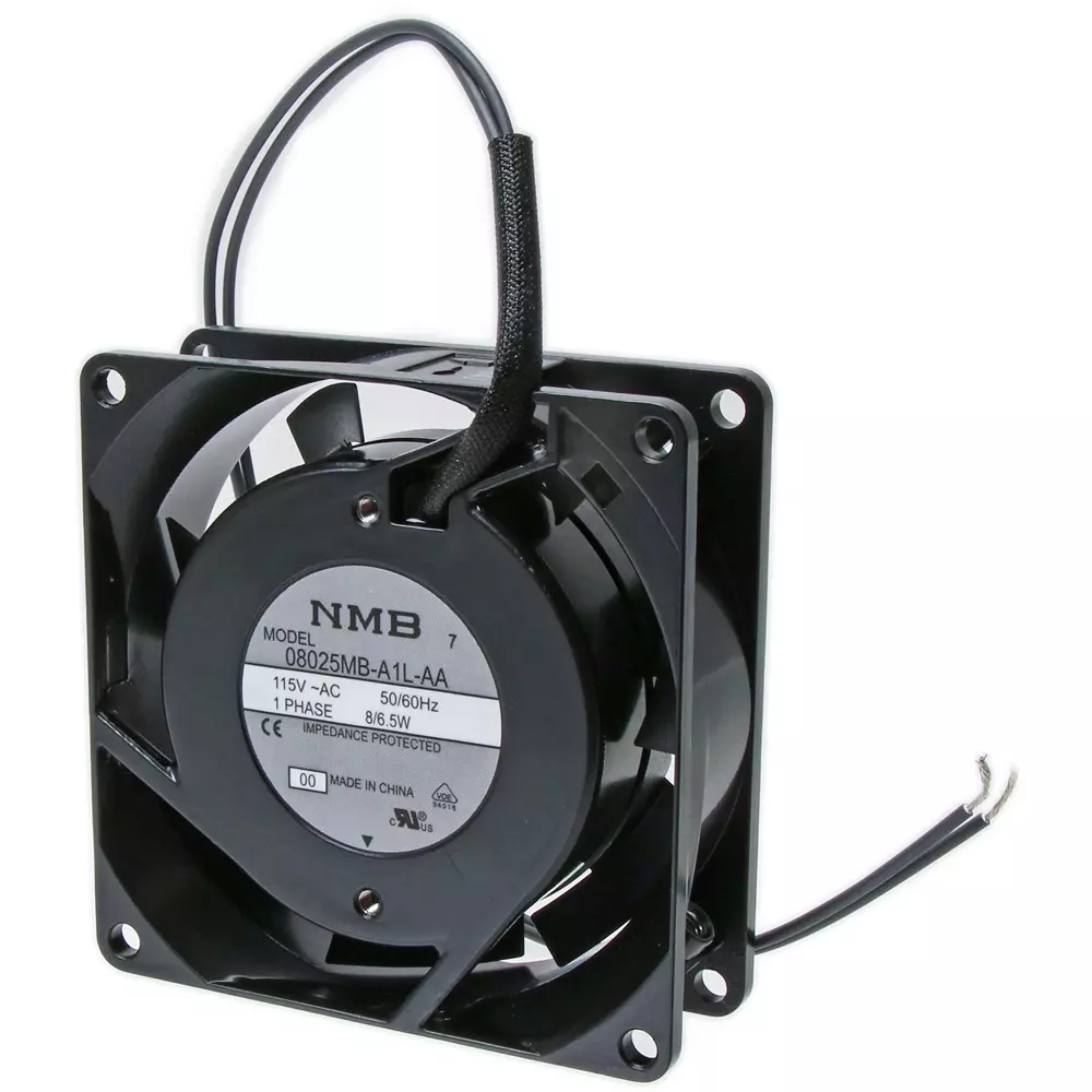 NMB Technologies AC Fan Motor AC115 0.57/0.68 (50/60 Hz) m³/min Max Airflow, 08025MB-A1L-AA-00