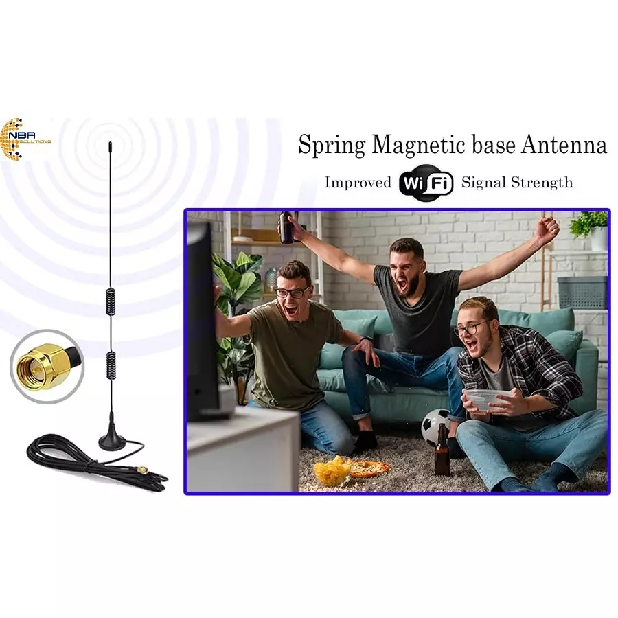 generic-double-spring-sucker-antenna-7-dbi-gain-24-ghz-frequency-with-magnetic-stand-base-with-extension-cable-pack-of-3-pcs