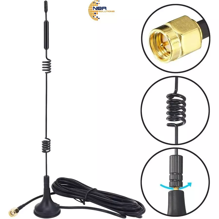 generic-double-spring-sucker-antenna-7-dbi-gain-24-ghz-frequency-with-magnetic-stand-base-with-extension-cable-pack-of-3-pcs