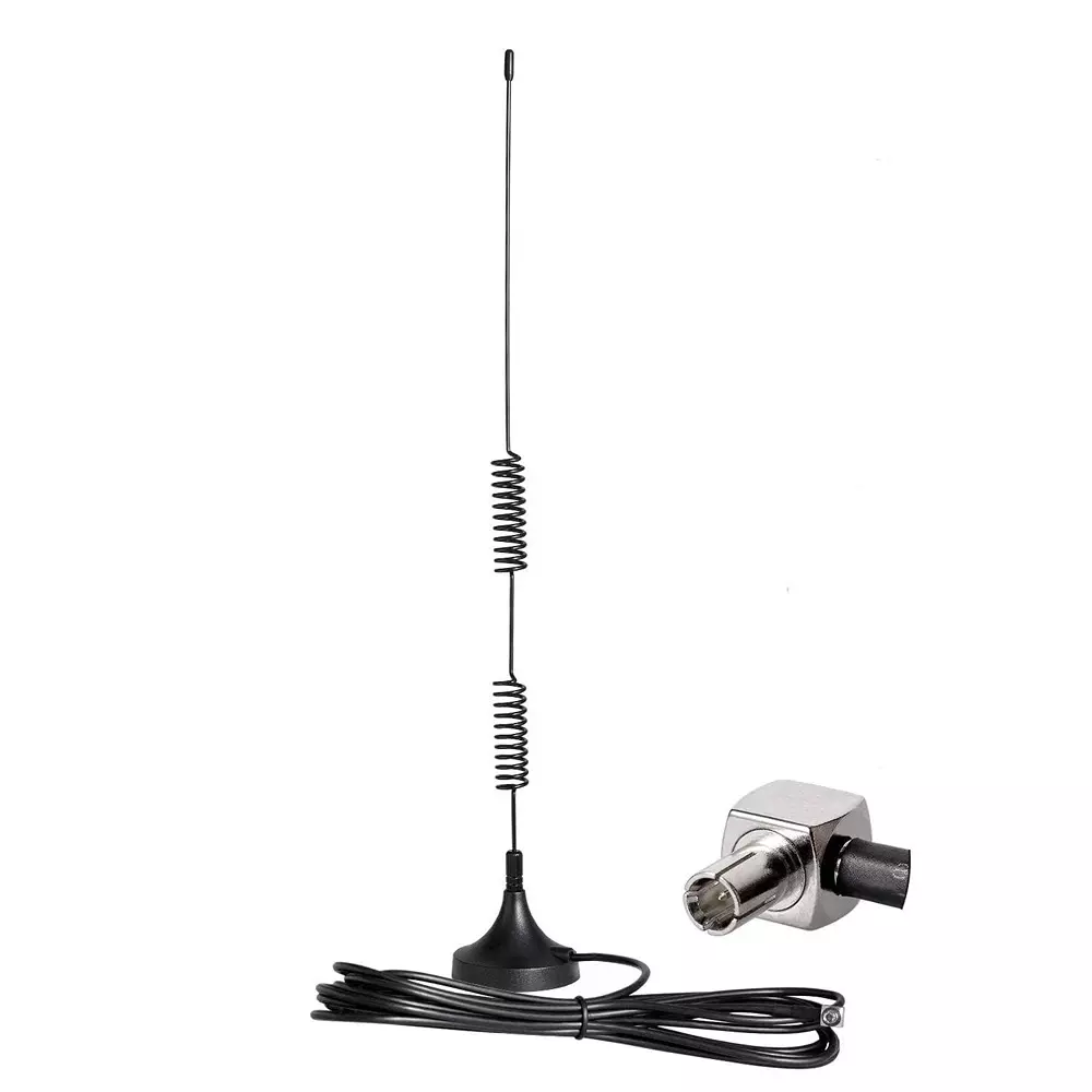 GENERIC External Magnetic Double Coil Antenna 7 dBi Gain with TS9 Male Right Angle Connector, MA004-1.1