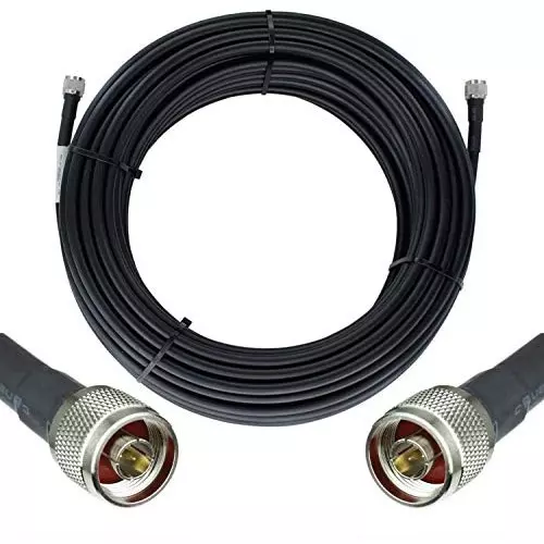 NETBOON External Antenna Cable with N Type Male to SMA Male Directional Wideband 10 m Length Black, CF-XS3Q-BGNY