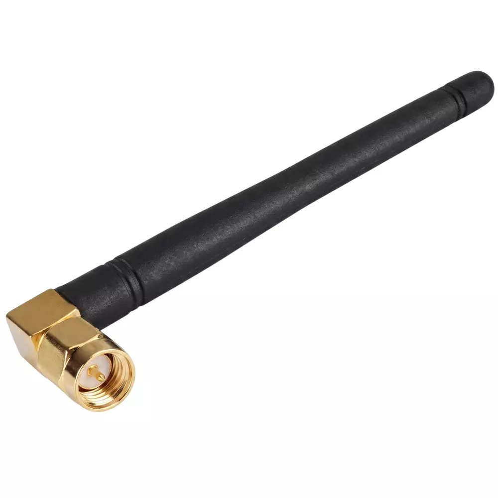 GENERIC Whip Rubber Duck Antenna 5 dBi Gain with SMA Male Connector, Black