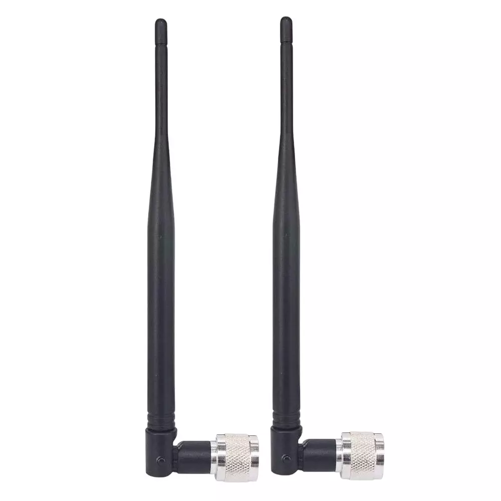 GENERIC 4G Whip Rubber Duck Antenna N-Male Connector 7 dBi Gain 20 cm Length, WA012-2 (Pack of 2)