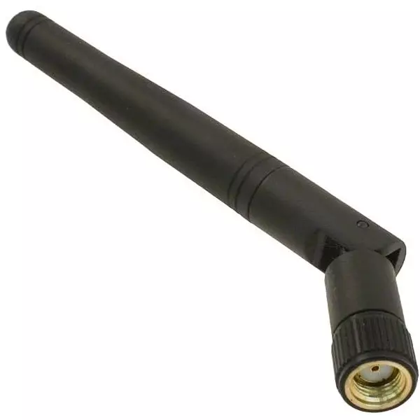 GENERIC Whip Rubber Duck Antenna Omni-directional 3 dBi Gain RP-SMA Male Connector ABS Plastic, Black
