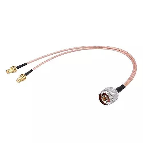 NBR RF Antenna Splitter Cable 30 cm (12 Inch) Cable Length 50 Ohms RG-316 Coaxial Cable, CA0021