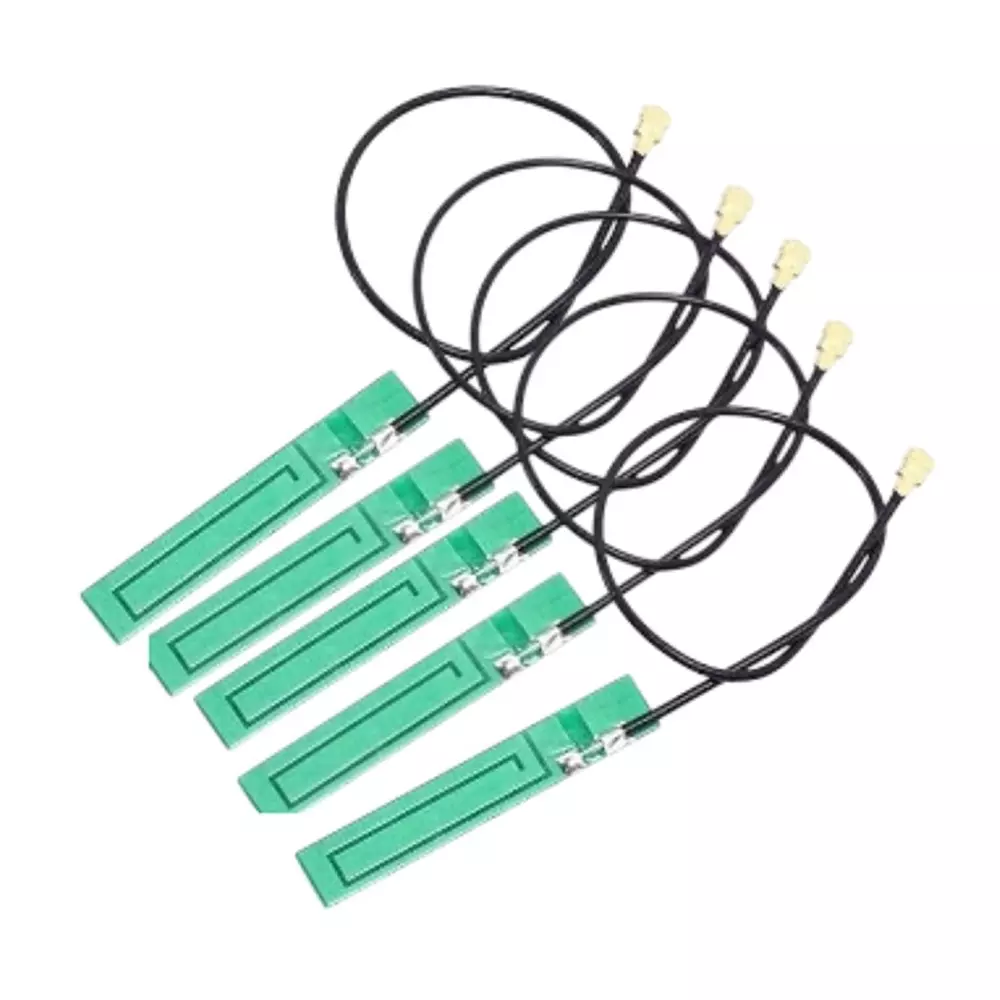 GENERIC PCB Internal Antenna 3 dBi Gain Up to 274 m (900 ft) Maximum Range with UFL / IPEX / IPX Connector (Pack of 5 Pcs)
