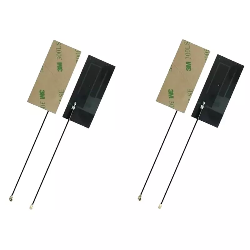 NBR 4G FPC Wide Band PCB Paper Antenna with IPEX Connector RG1.13 Cable and 5 dbi Gain (Pack of 4)