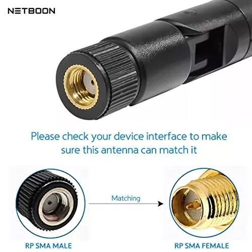 netboon-rubber-duck-antenna-with-rp-sma-male-connector-omni-directional-5-dbi-black-5rdrpsm