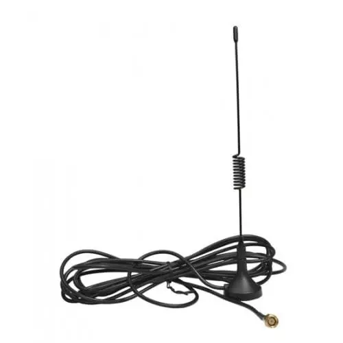 GENERIC Single Spring Omni-directional Sucker Antenna 5 dBi Gain with Magnetic Base & 3 m Extension Cable, MA002-5