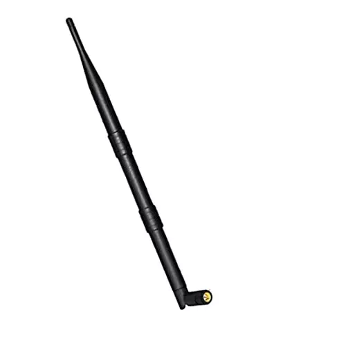 NETBOON Rubber Duck Antenna with RP SMA Male to SMA Female Connector High Gain 9 dBi Black, RD-9DBI-RP-SMAMADP