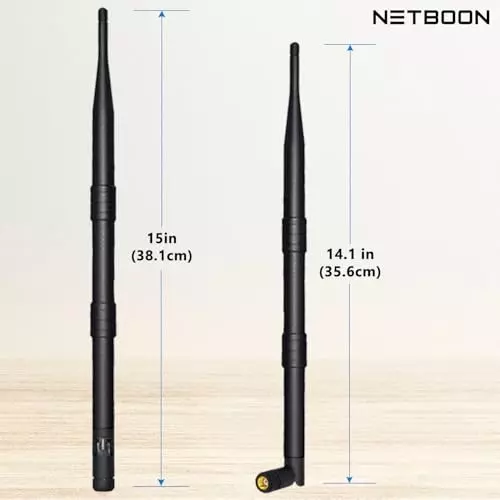 netboon-rubber-duck-antenna-with-rp-sma-male-to-sma-female-connector-high-gain-9-dbi-black-rd-9dbi-rp-smamadp