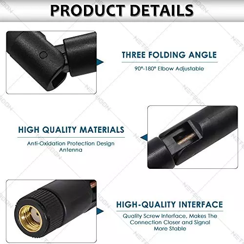 netboon-rubber-duck-antenna-with-rp-sma-male-to-sma-female-connector-high-gain-9-dbi-black-rd-9dbi-rp-smamadp