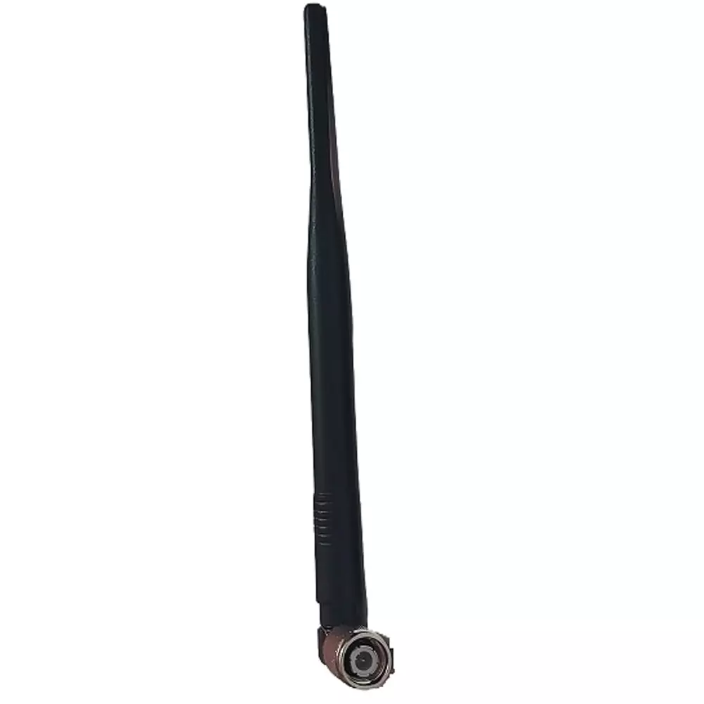 GENERIC Whip Rubber Duck Antenna Omni-directional 5 dBi Gain ≦ 1.5 Standing Wave Ratio with TNC Male Right Angle Connector, Black