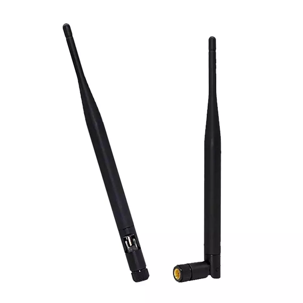 GENERIC Rubber Duck Whip Omni RA MOV Antenna 5 dBi Gain RP-SMA Male Connector 50 Ω Impedance, WA002-7 (Pack of 2 Pcs)