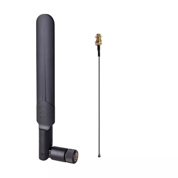 GENERIC Wi-Fi Antenna with RP-SMA Male Connector WA013 + 30 cm UFL/IPEX Cable CA0018-6