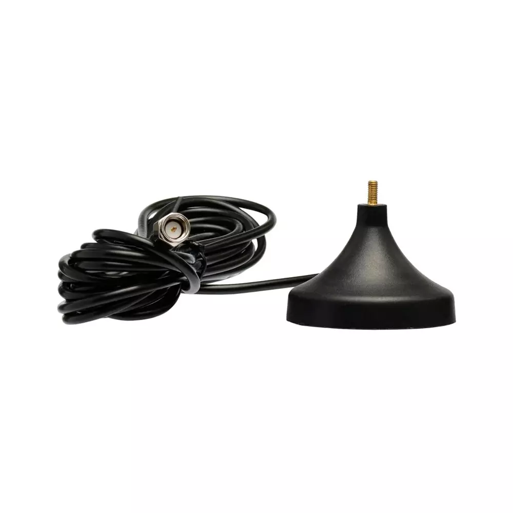 GENERIC Antenna Magnetic Stand Base with 3 m Extension Cable and SMA Male Connector, Black