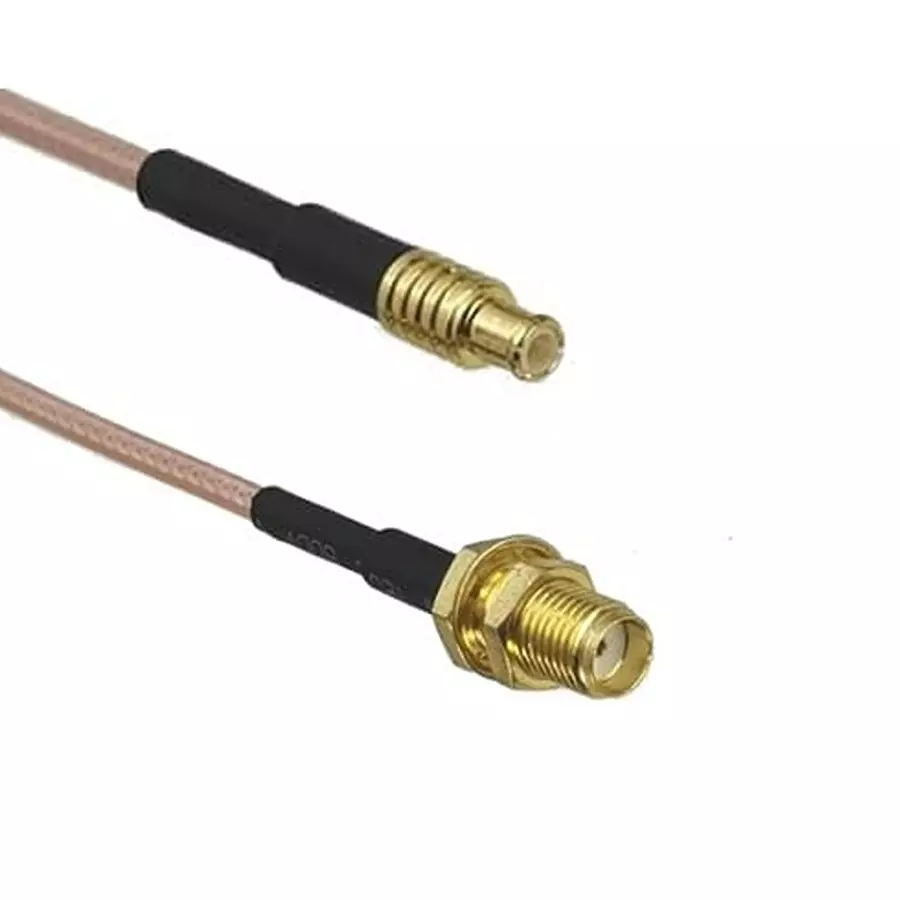 GENERIC RG-316 SMA Female to MCX Male Straight Coaxial Pigtail Jumper Antenna Extension Cable 50 cm Length, CA0324