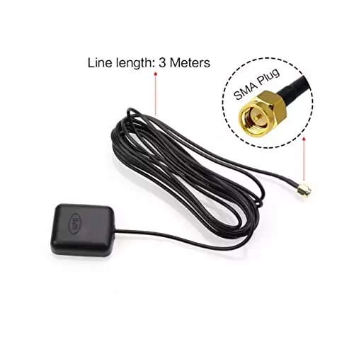 nbr-standard-28dbi-gps-indoor-rf-navigation-antenna-magnetic-active-antenna-with-sma-male-connector-for-car-jeep-truck-marine-boat-bus