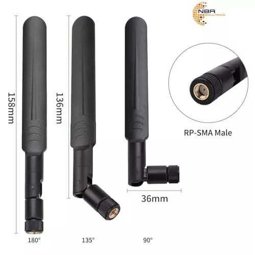 nbr-whip-rubber-duck-antenna-with-rp-sma-male-connector-24ghz-5ghz-for-wifi-mobile-hotspot-with-uflipex-cable-30cm