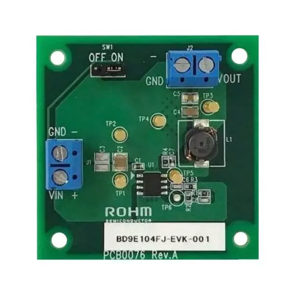 ROHM Evaluation Board Synchronous Buck Converter Application Sub Type, BD9E104FJ-EVK-001