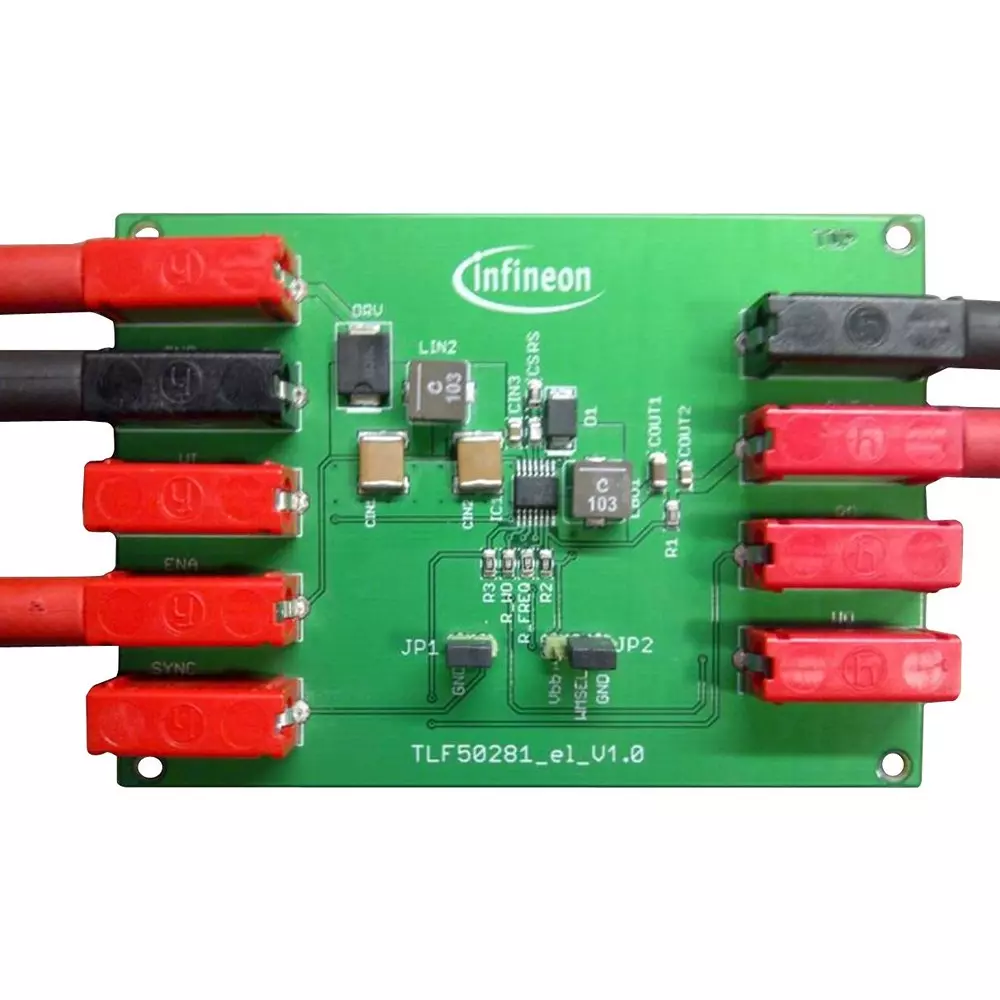 Infineon Demonstration Board TLF50281 EL Kit Contents, DEMOBOARDTLF50281ELTOBO1