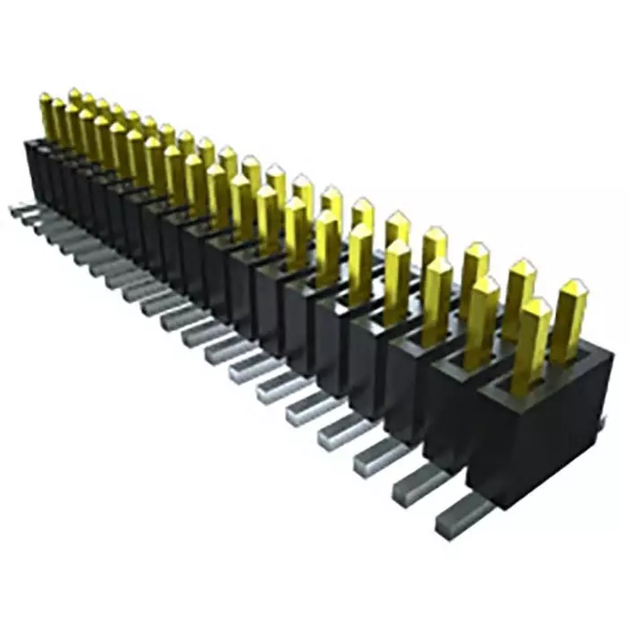 SAMTEC FTSH Series Straight Through Hole Pin Header 16 Contact(s) 1.27 mm Pitch 2 Row(s) Unshrouded, FTSH-108-01-L-D-K