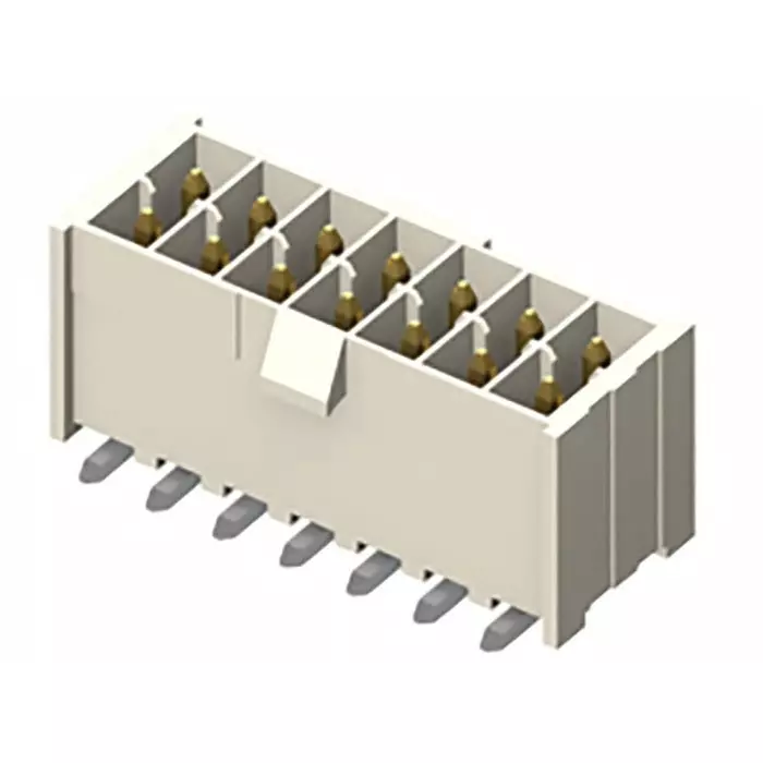 SAMTEC IPL1 Series Straight Surface Mount PCB Header 6 Contact(s) 2.54 mm Pitch 2 Row(s) Shrouded, IPL1-103-02-L-D-K (Pack of 63)
