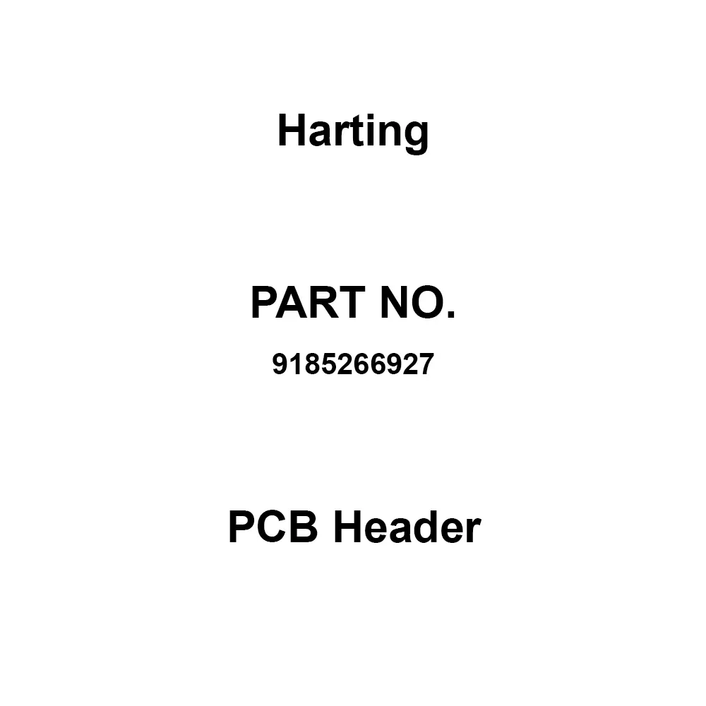 Harting PCB Header 2.54 mm Cell Spacing, 9185266927