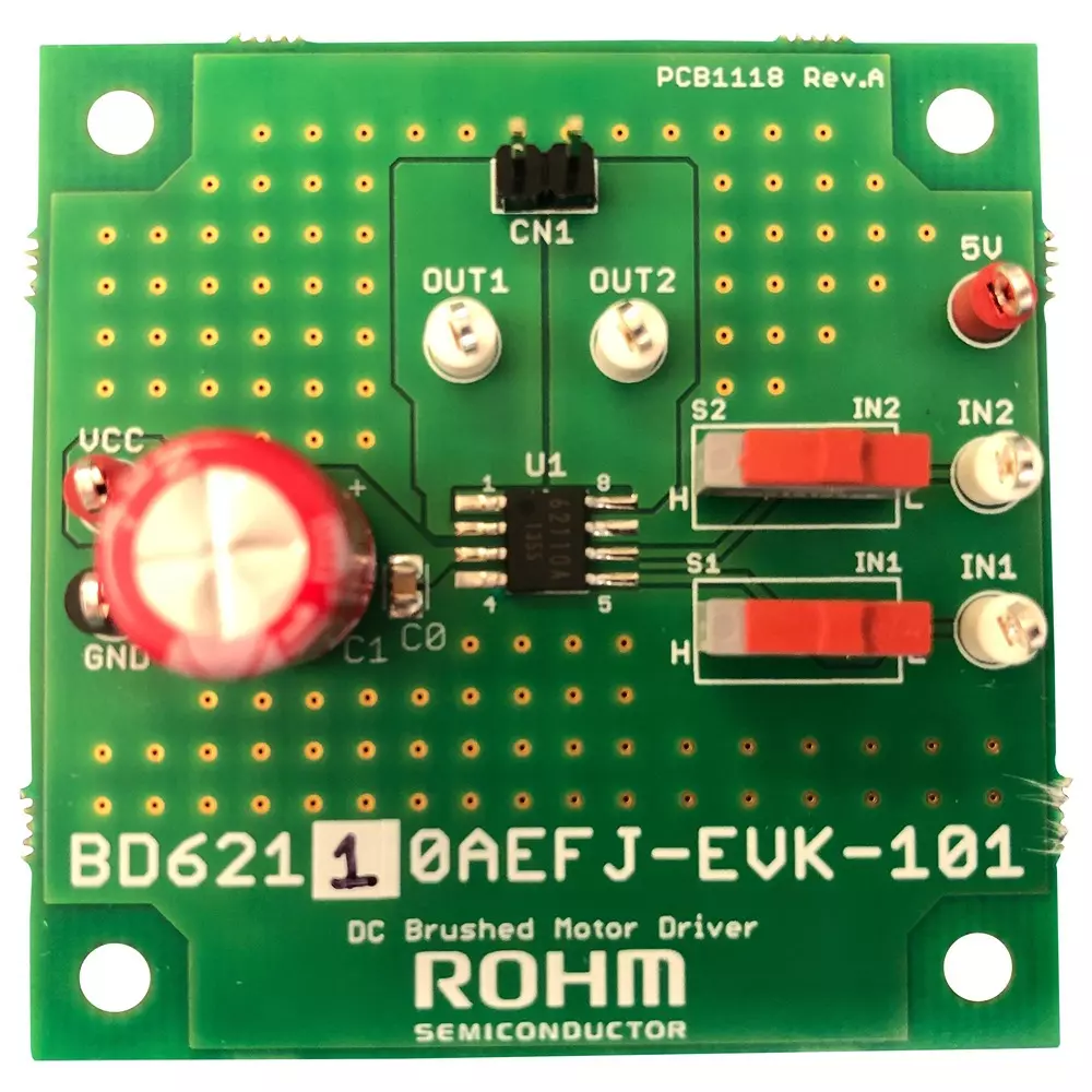 ROHM Evaluation Board DC Brushed Motor Application Sub Type, BD62110AEFJ-EVK-101