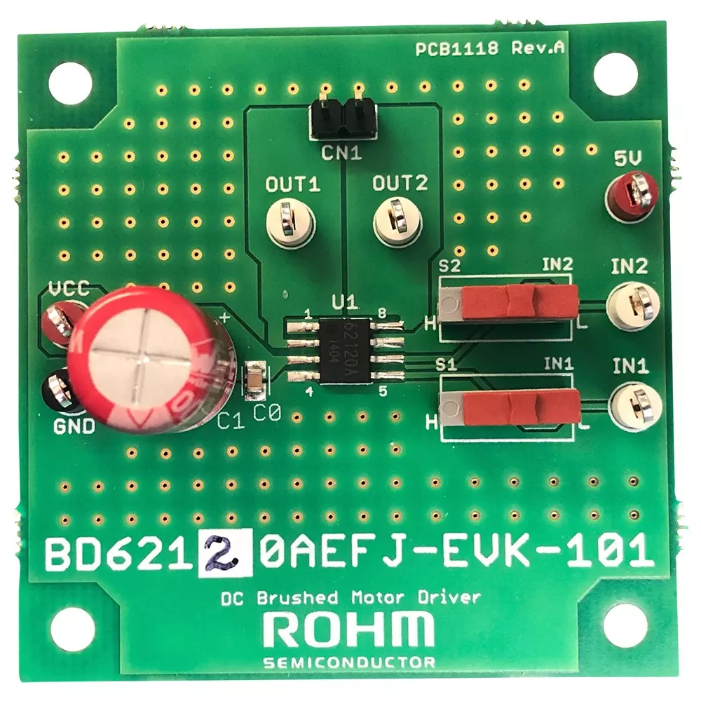 ROHM Evaluation Board DC Brushed Motor Application Sub Type, BD62120AEFJ-EVK-101