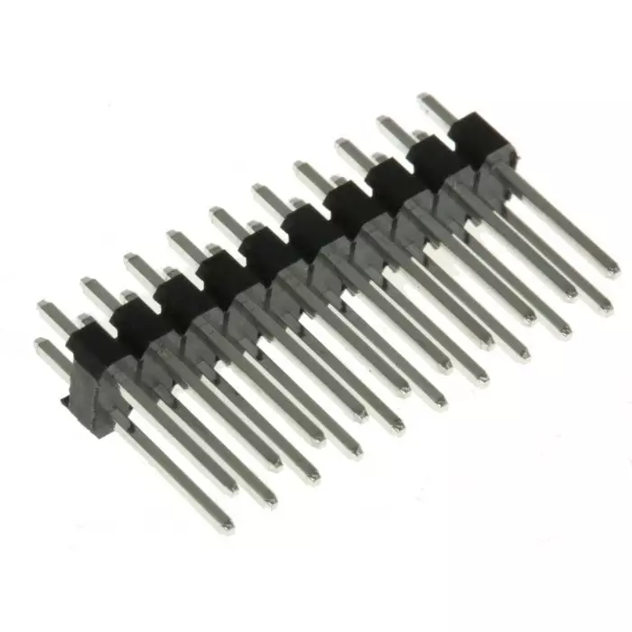 RS Pro Straight Through Hole Pin Header 20 Contact(s) 2.54 mm Pitch 2 Row(s) Unshrouded (Pack of 10)