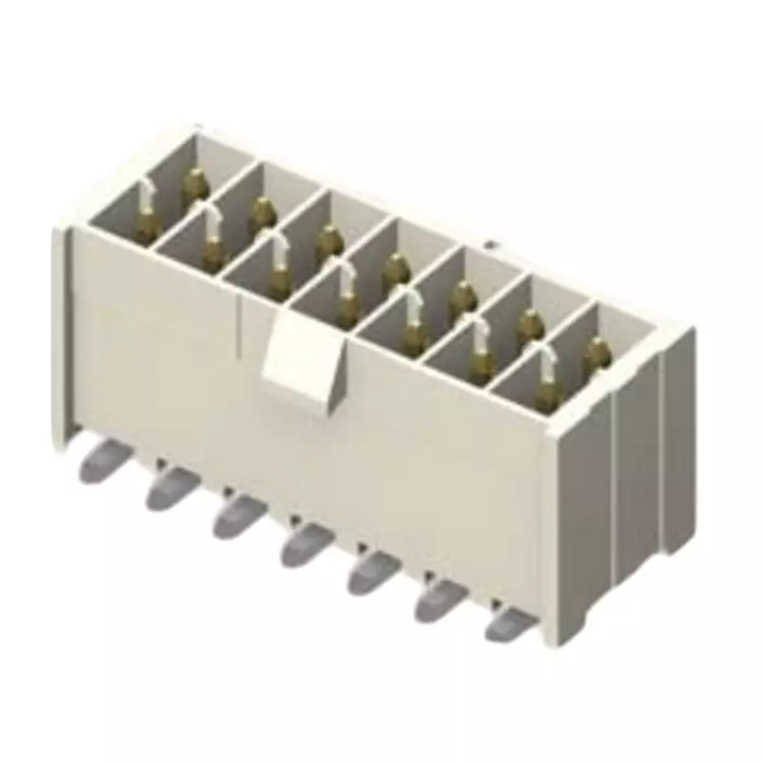 SAMTEC IPL1 Series Straight Through Hole PCB Header 14 Contact(s) 2.54 mm Pitch 2 Row(s) Shrouded, IPL1-107-01-L-D-K (Pack of 29)