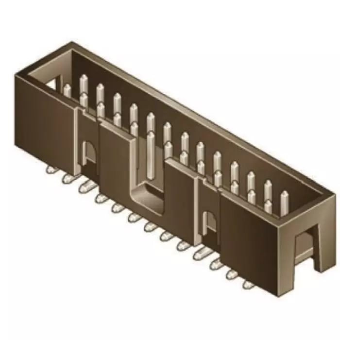 Amphenol ICC Quickie Series Right Angle Through Hole PCB Header 16 Contact(s) 2.54 mm Pitch 2 Row(s) Shrouded, 75867-103LF (Pack of 5)