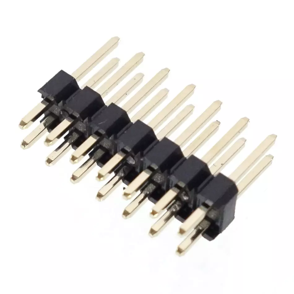 LINKMAN Board Pin Header 2.54 mm Cell Spacing Straight Connector Shape 20 (2 x 10 pin) No. of Pin, 2131D2*10GSE