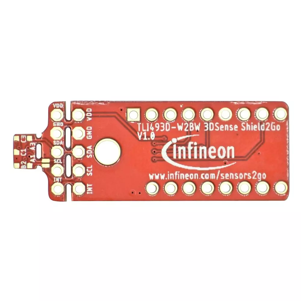 Infineon Demo Board TLI493 D-W2 BW Kit Contents, S2GO3DTLI493DW2BWA0TOBO1