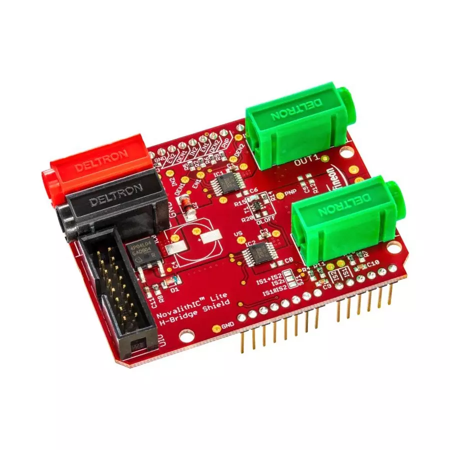 Infineon Motor Control Shield Arduino Boards Use with Product Type, DCSHIELDBTN7030TOBO1