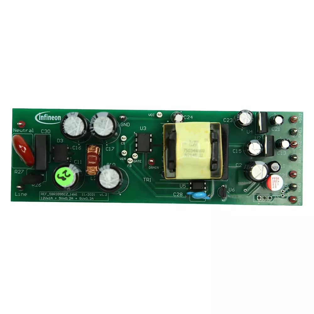 Infineon Reference Board ICE5 BR3995 CZ Kit Contents, REF5BR3995CZ16W1TOBO1
