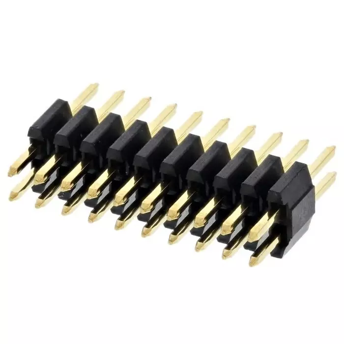 Amphenol ICC Minitek127 Series Straight Through Hole Pin Header 20 Contact(s) 1.27 mm Pitch 2 Row(s) Unshrouded, 20021111-00020T4LF (Pack of 5)