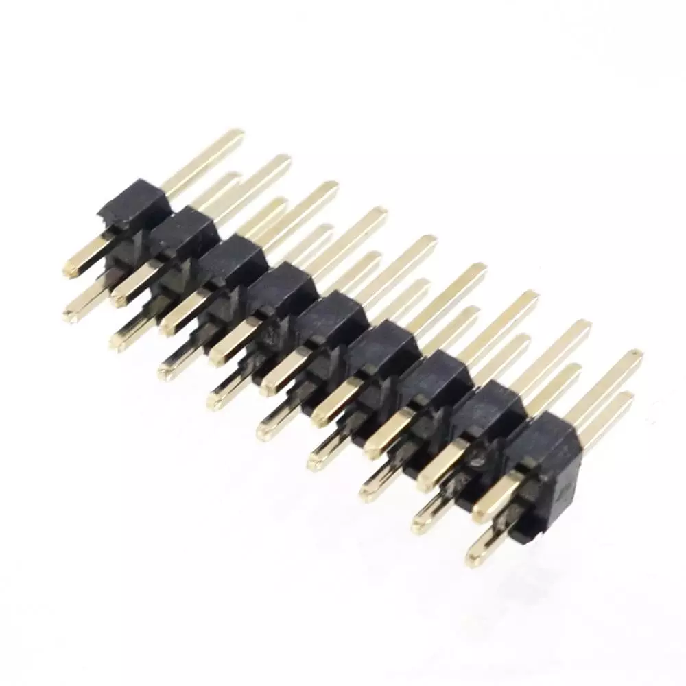 LINKMAN Board Pin Header 2.54 mm Cell Spacing Straight Connector Shape 18 (2 x 9 pins) No. of Pin, 2131D2*9GSE