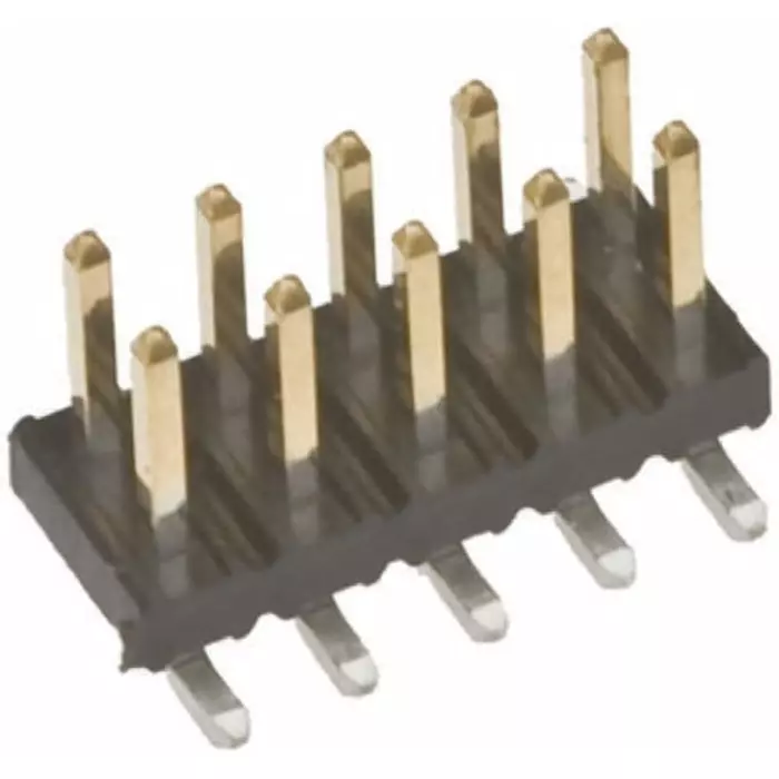 Amphenol ICC Minitek Series Straight Surface Mount Pin Header 8 Contact(s) 2.0 mm Pitch 2 Row(s) Unshrouded, 57202-G52-04LF (Pack of 5)