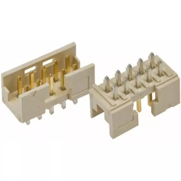 Amphenol ICC Minitek Series Straight Through Hole PCB Header 6 Contact(s) 2.0 mm Pitch 2 Row(s) Shrouded, 98414-G06-06LF (Pack of 5)