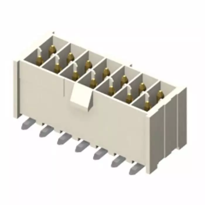 SAMTEC IPL1 Series Right Angle Surface Mount PCB Header 50 Contact(s) 2.54 mm Pitch 2 Row(s) Shrouded, IPL1-125-02-L-D-K (Pack of 8)