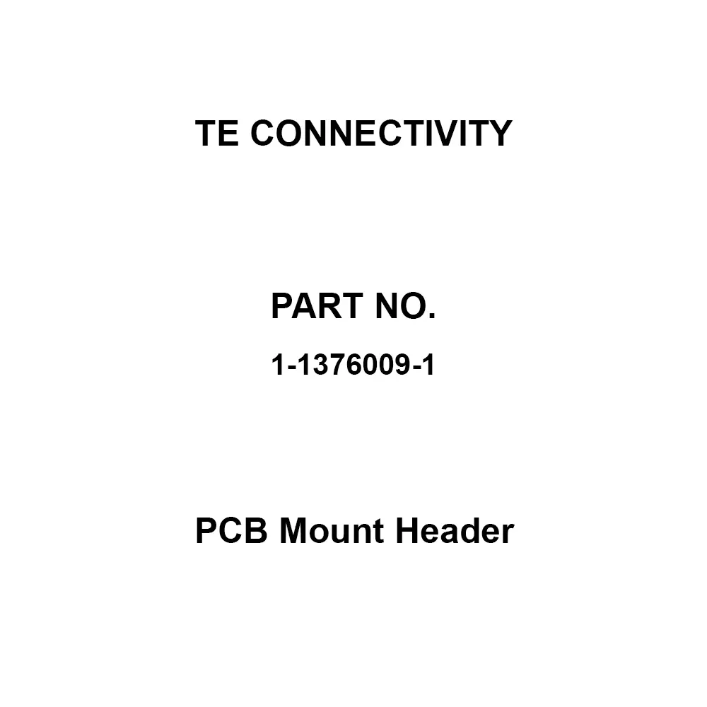 TE CONNECTIVITY PCB Mount Header Square Type Through Hole-Soldering Connection Method Max5 Rated Current, 1-1376009-1 (Pack of 1480)