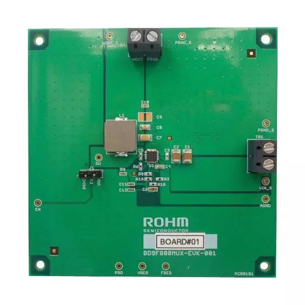 ROHM Evaluation Board Buck Converter Application Sub Type, BD9F800MUX-EVK-001
