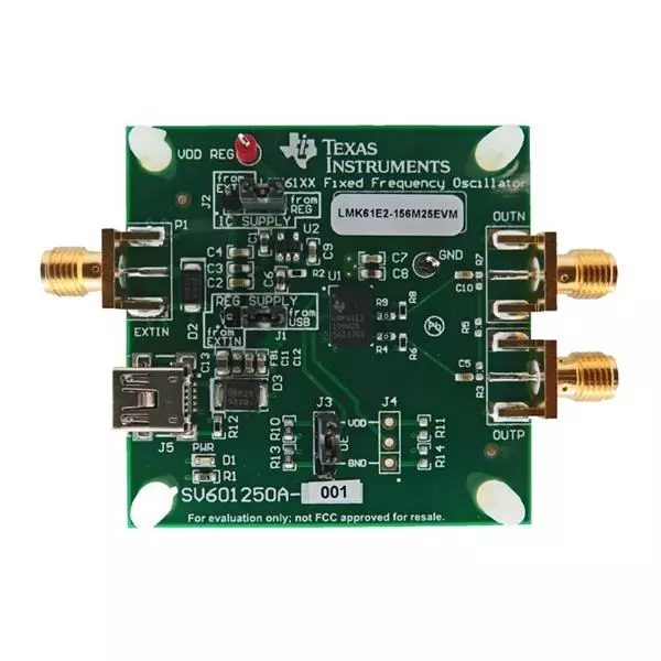 Texas Instruments Evaluation Modules Clock Oscillator 156.25 MHz, LMK61E2-156M25EVM